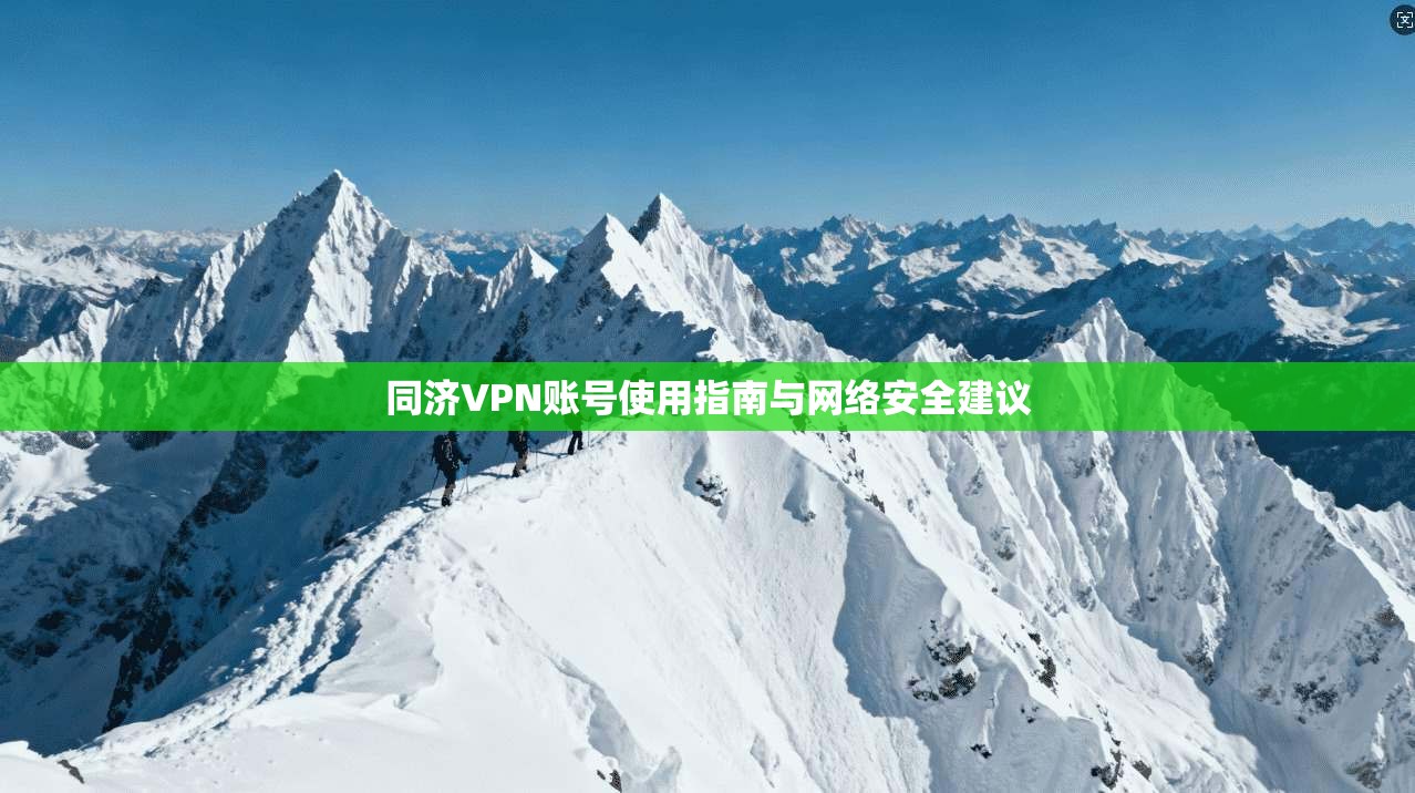 同济VPN账号使用指南与网络安全建议