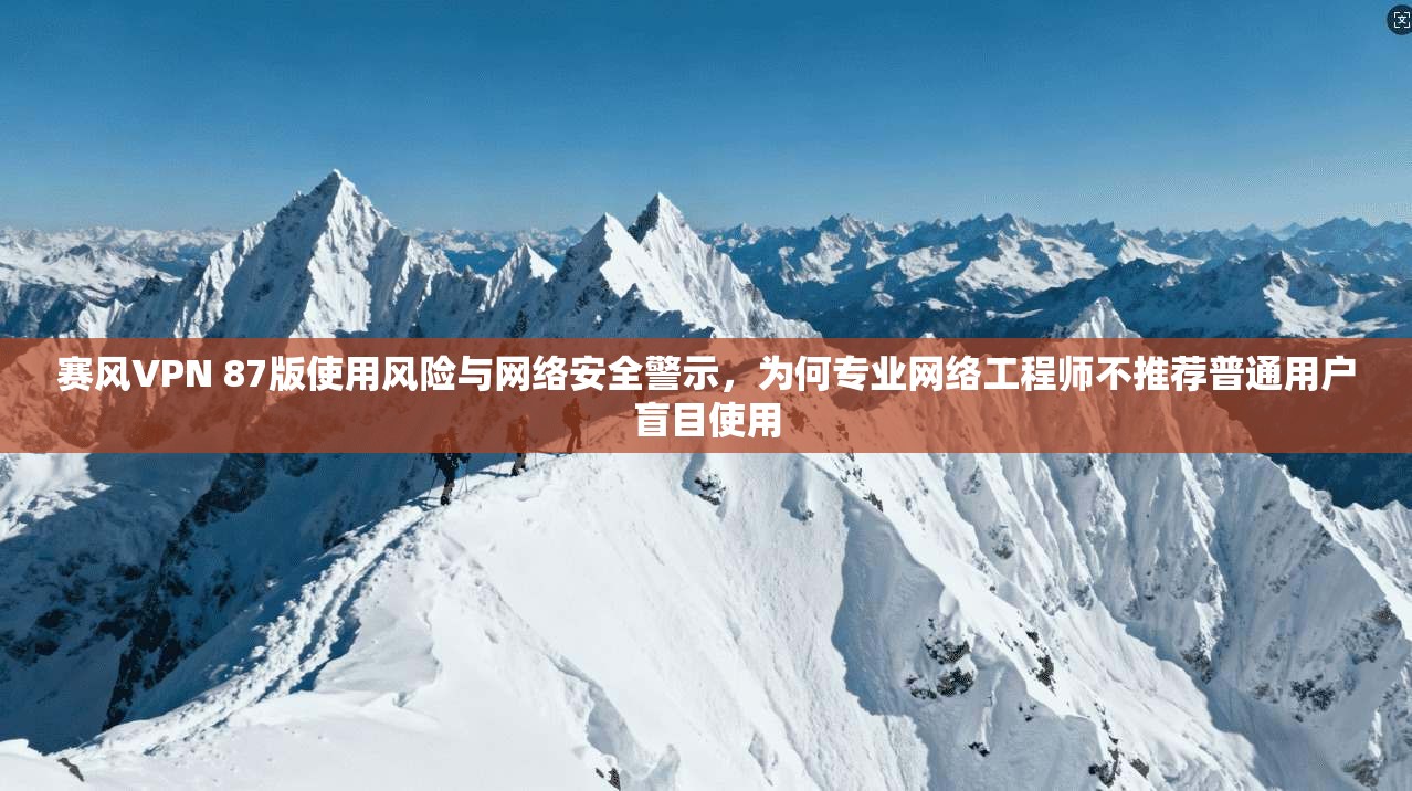 赛风VPN 87版使用风险与网络安全警示，为何专业网络工程师不推荐普通用户盲目使用